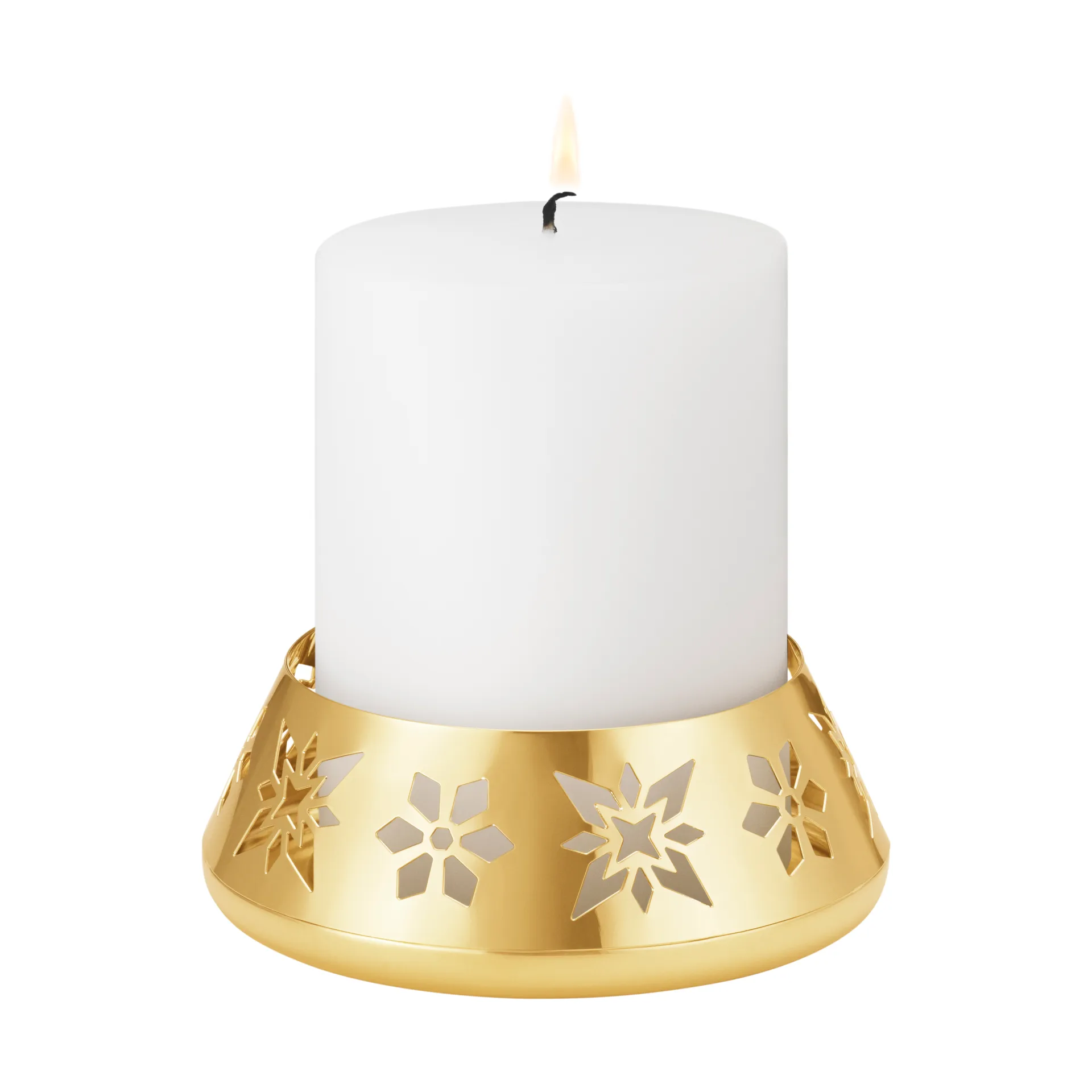 2024 블록 캔들 홀더, Gold-plated Georg Jensen | 조지젠슨