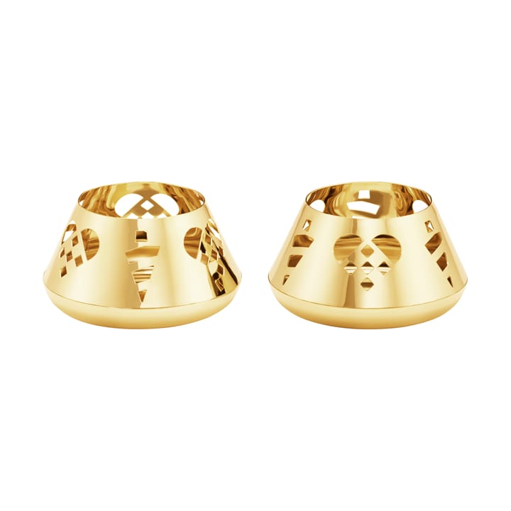 2025 캔들 홀더 2개 세트 - Gold-plated stainless steel - Georg Jensen | 조지젠슨