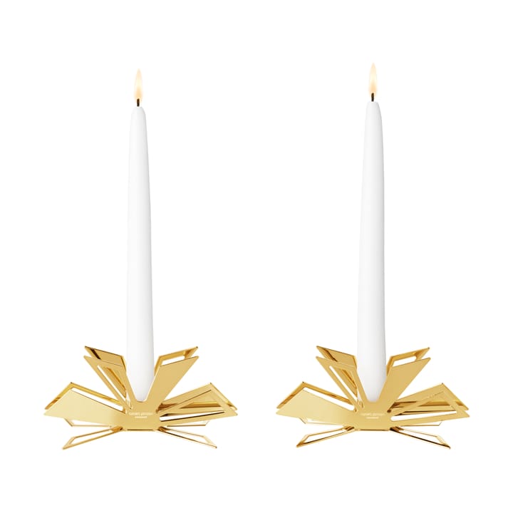 2025 캔들 홀더 2개 세트 - Gold plated zinc alloy - Georg Jensen | 조지젠슨