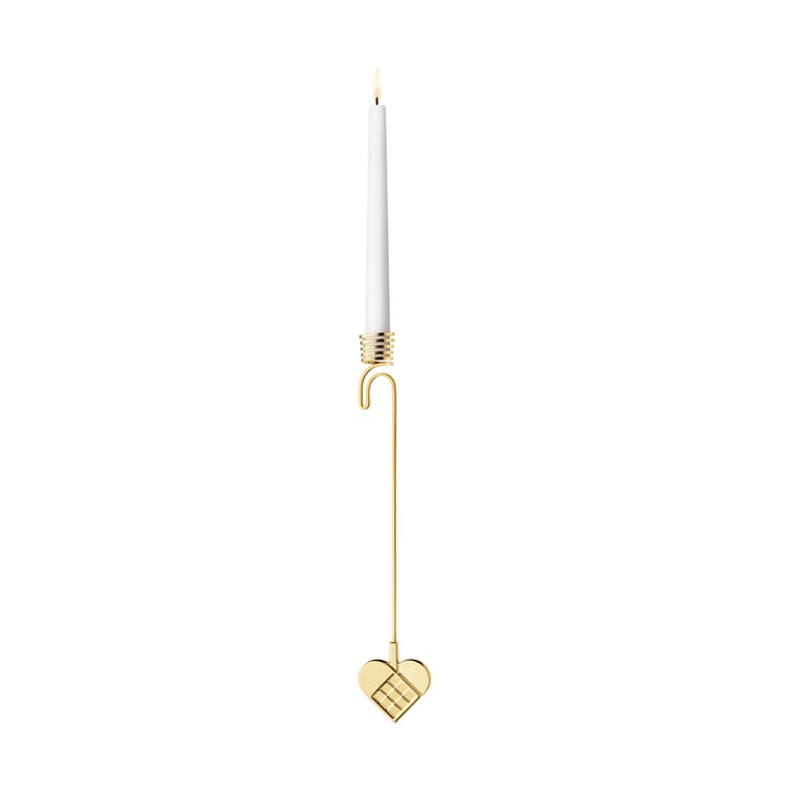 2025 크리스마스 트리 캔들 홀더 하트 - Gold plated zinc alloy - Georg Jensen | 조지젠슨