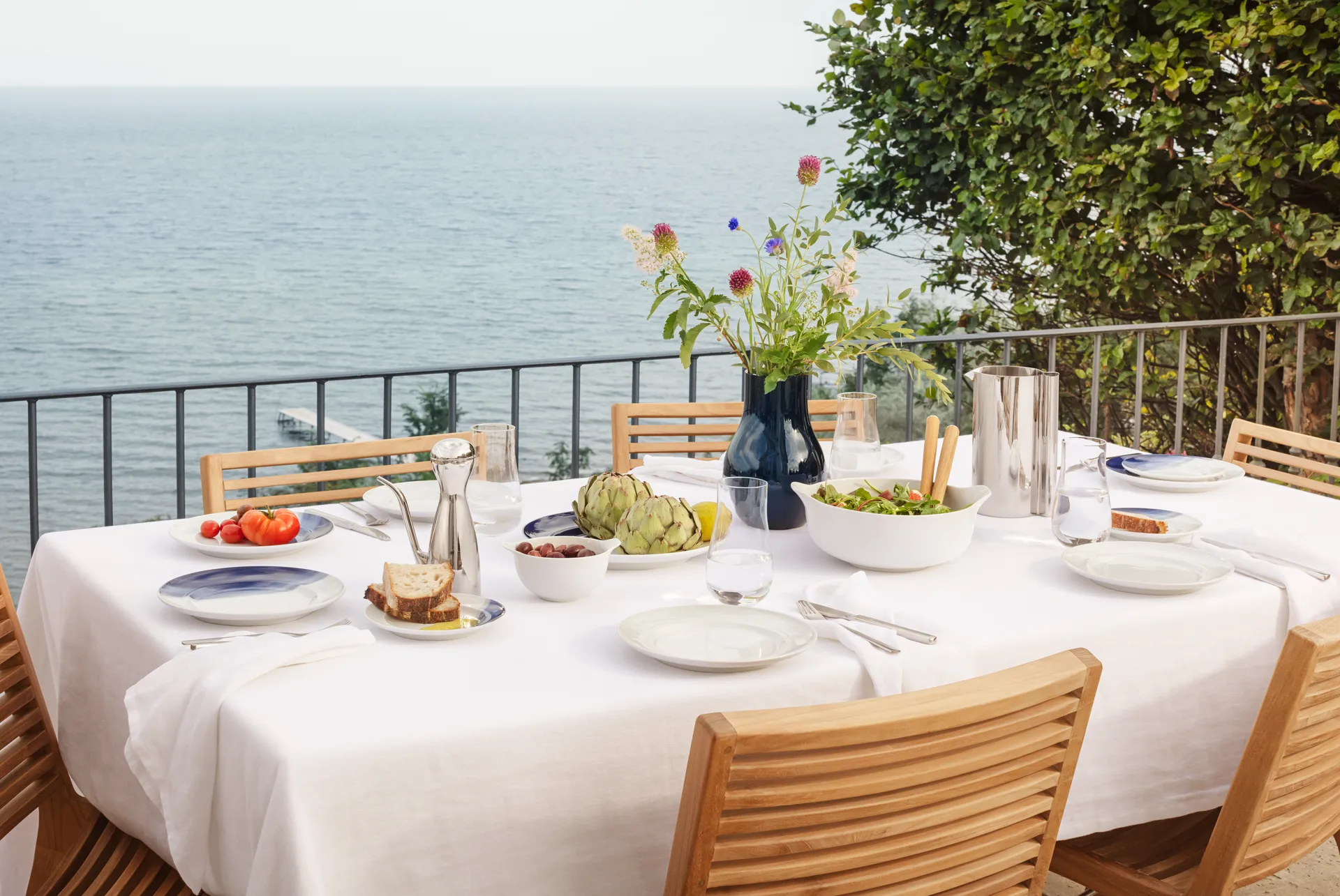 헨닝 코펠 런치 접시 22 cm, White Georg Jensen | 조지젠슨