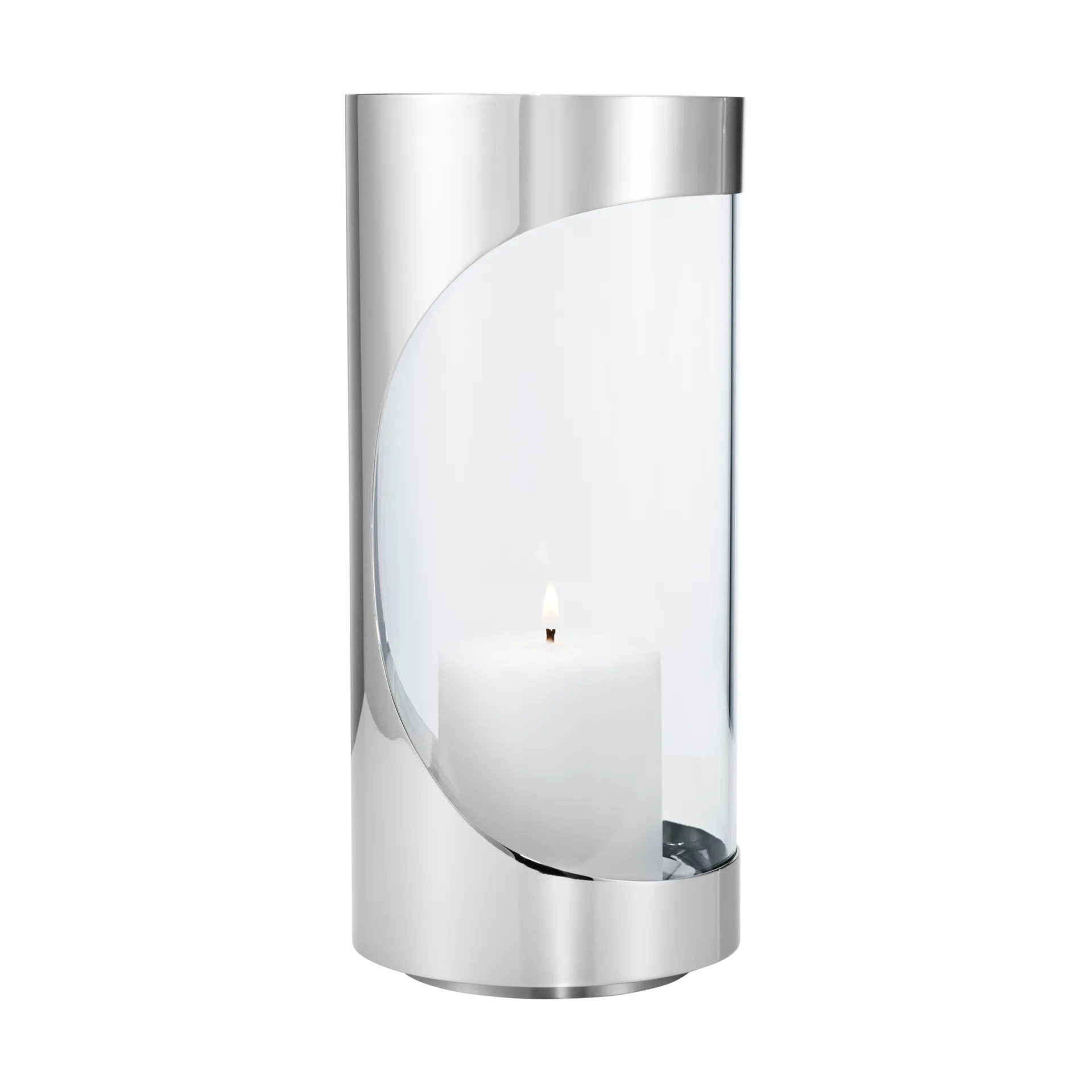 크롬 콘투어 허리케인 랜턴 28 cm, Stainless steel Georg Jensen | 조지젠슨