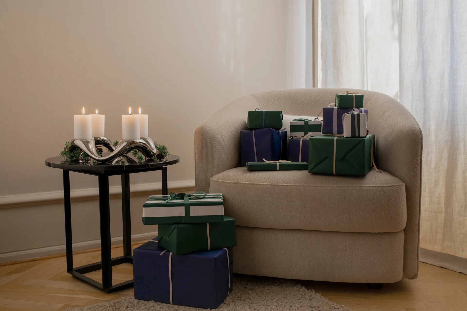 코브라 캔들 스틱 Ø33 cm, Stainless steel Georg Jensen | 조지젠슨