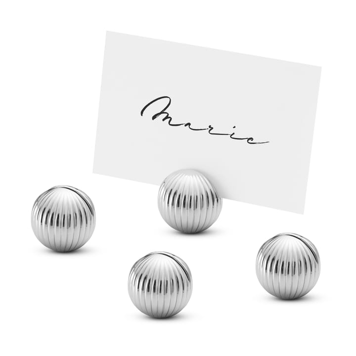 베르나도뜨 홀더 포 플레이스 카드 4개 세트, Chrome plated Georg Jensen | 조지젠슨