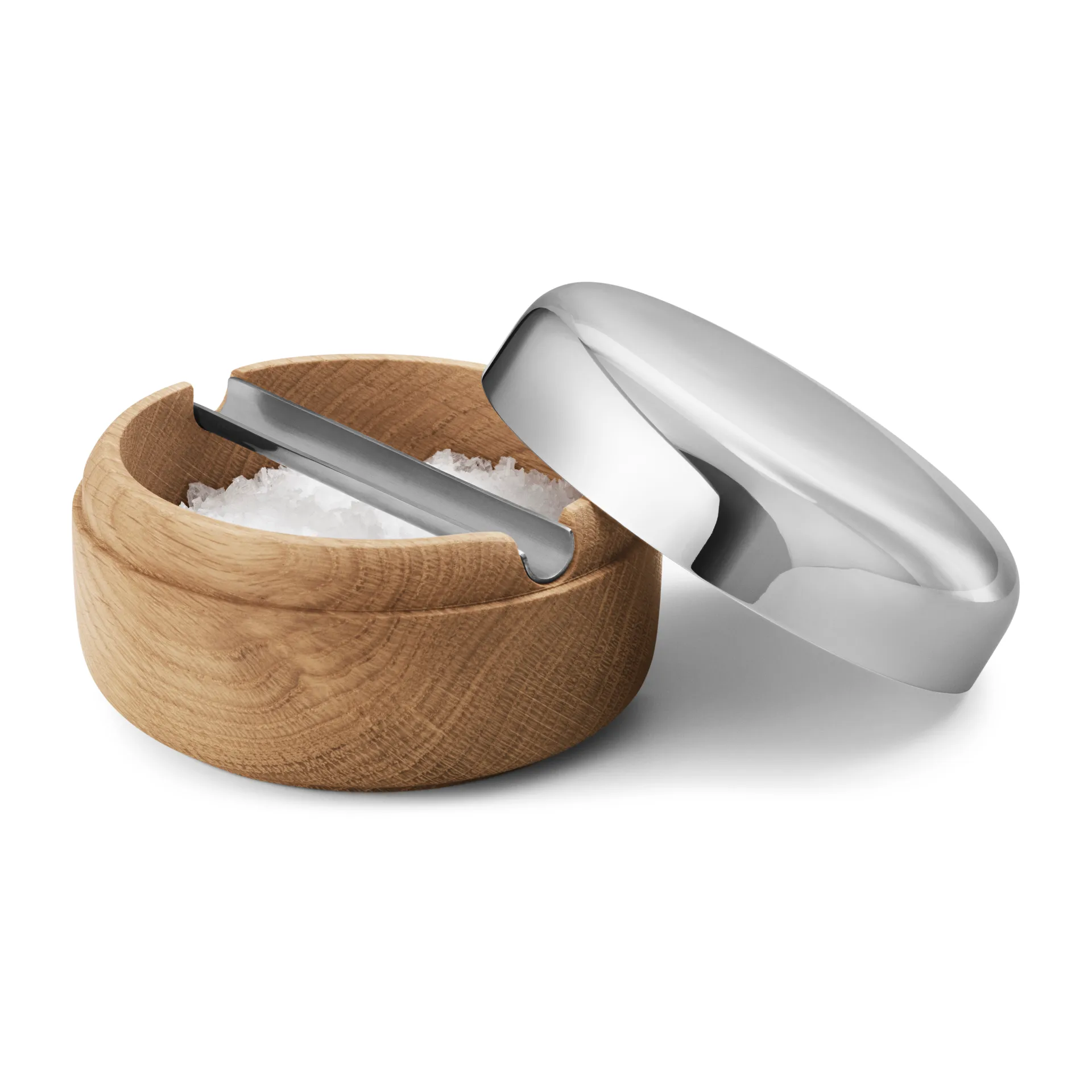 알프레도 솔트 셀러 Ø8.5 cm, Oak-stainless steel Georg Jensen | 조지젠슨