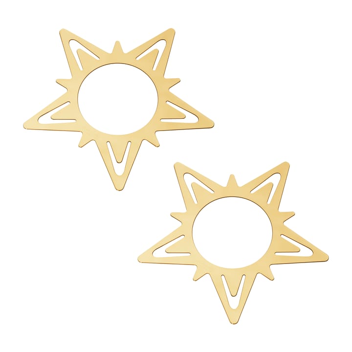 클래식 크리스마스 스타 냅킨 링 Ø9 cm 2개 세트 - Gold - Georg Jensen | 조지젠슨