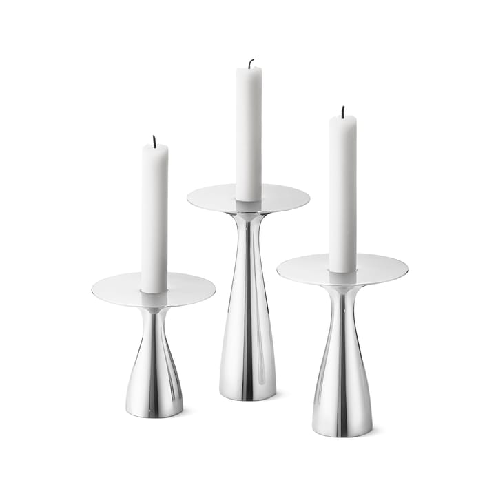 Alfredo candle sticks 3-pack 알프레도 캔들 스틱 - stainless steel - Georg Jensen | 조지젠슨