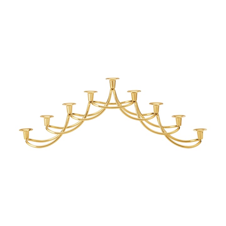 하모니 메노라 캔들 홀더 - Gold-plated stainless steel - Georg Jensen | 조지젠슨