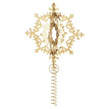 아이스 플라워 크리스마스 트리 타퍼 - Gold-plated - Georg Jensen | 조지젠슨