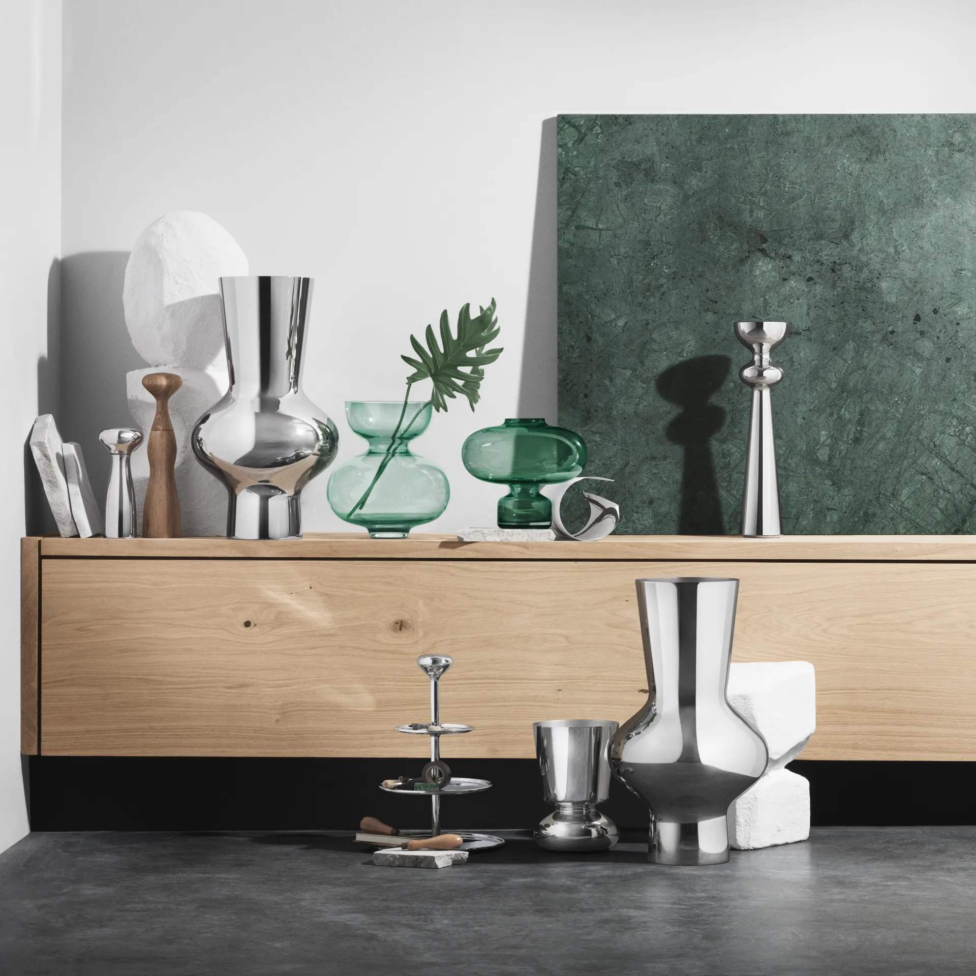 알프레도 화병 스테인레스 스틸, large, 47 cm Georg Jensen | 조지젠슨