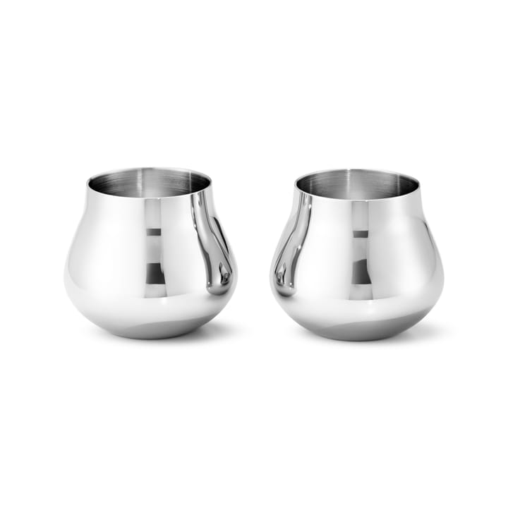 Sky 스냅 글라스 8 cl 2개 세트 - stainless steel - Georg Jensen | 조지젠슨