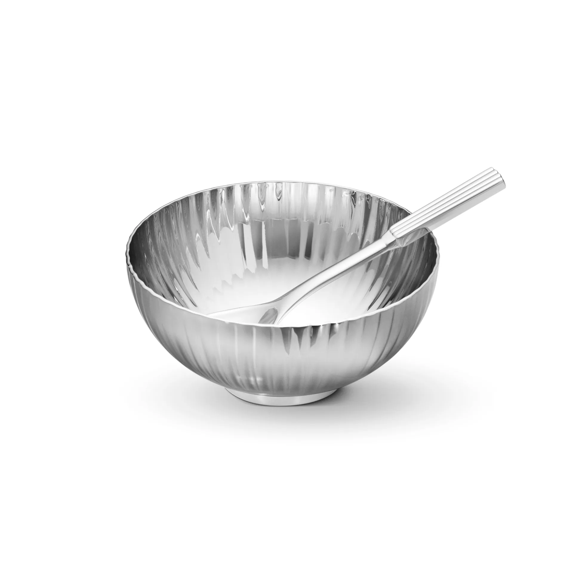 베르나도뜨 소금 보울 (스푼 포함), Stainless steel Georg Jensen | 조지젠슨