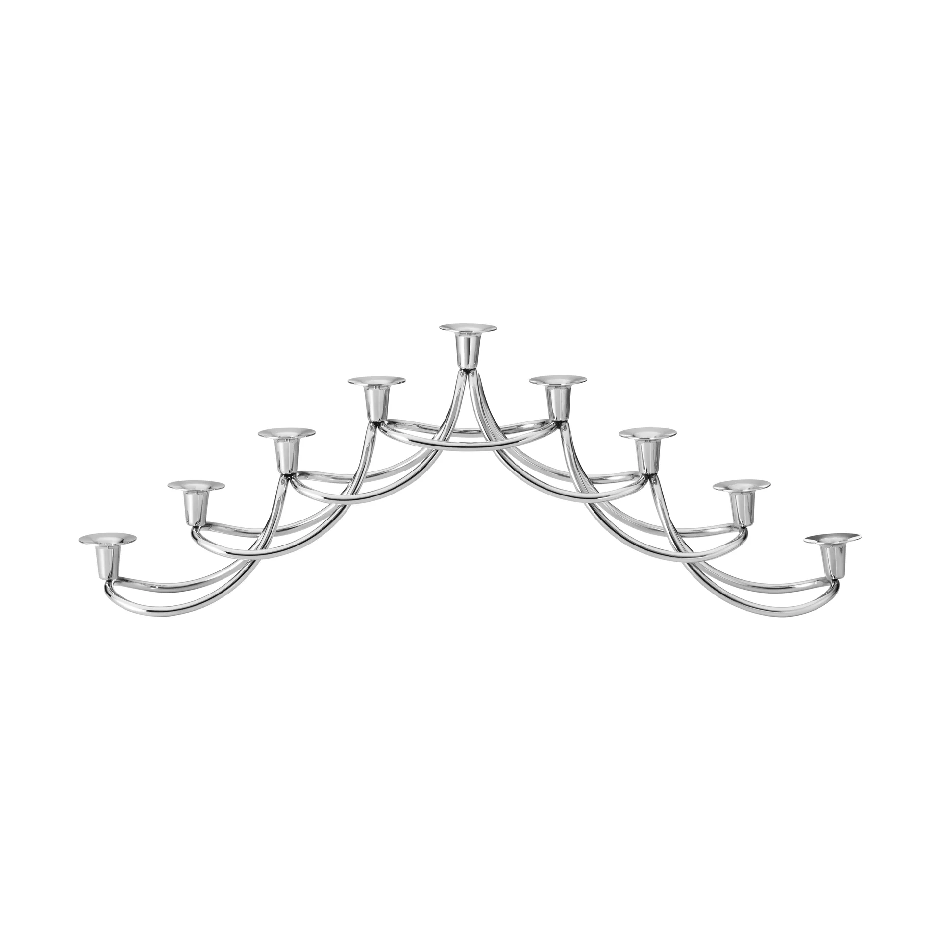 하모니 메노라 캔들 홀더, Stainless steel Georg Jensen | 조지젠슨