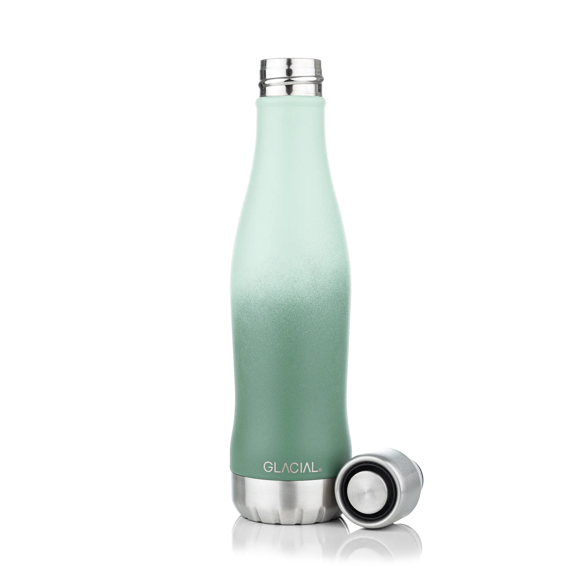 글레이셜 워터 보틀 액티브 400 ml, Green fade Glacial | 글래이셔