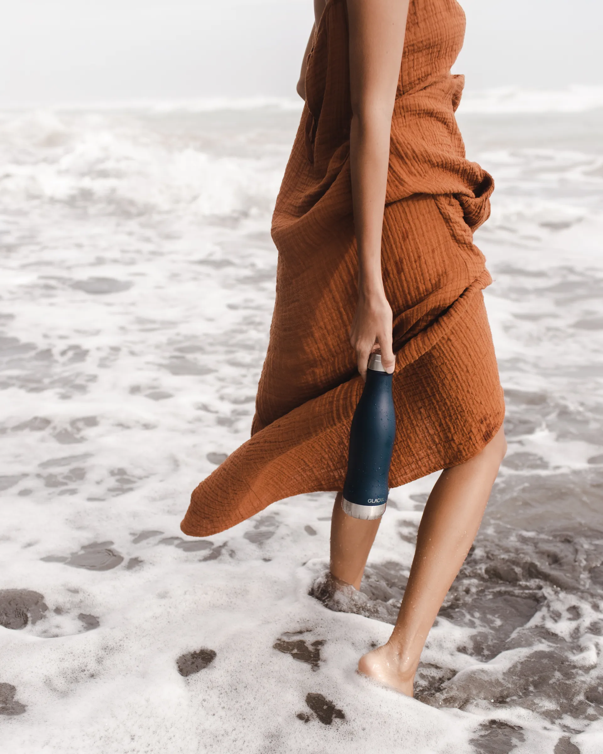 글레이셜 워터 보틀 400 ml, Matte navy Glacial | 글래이셔