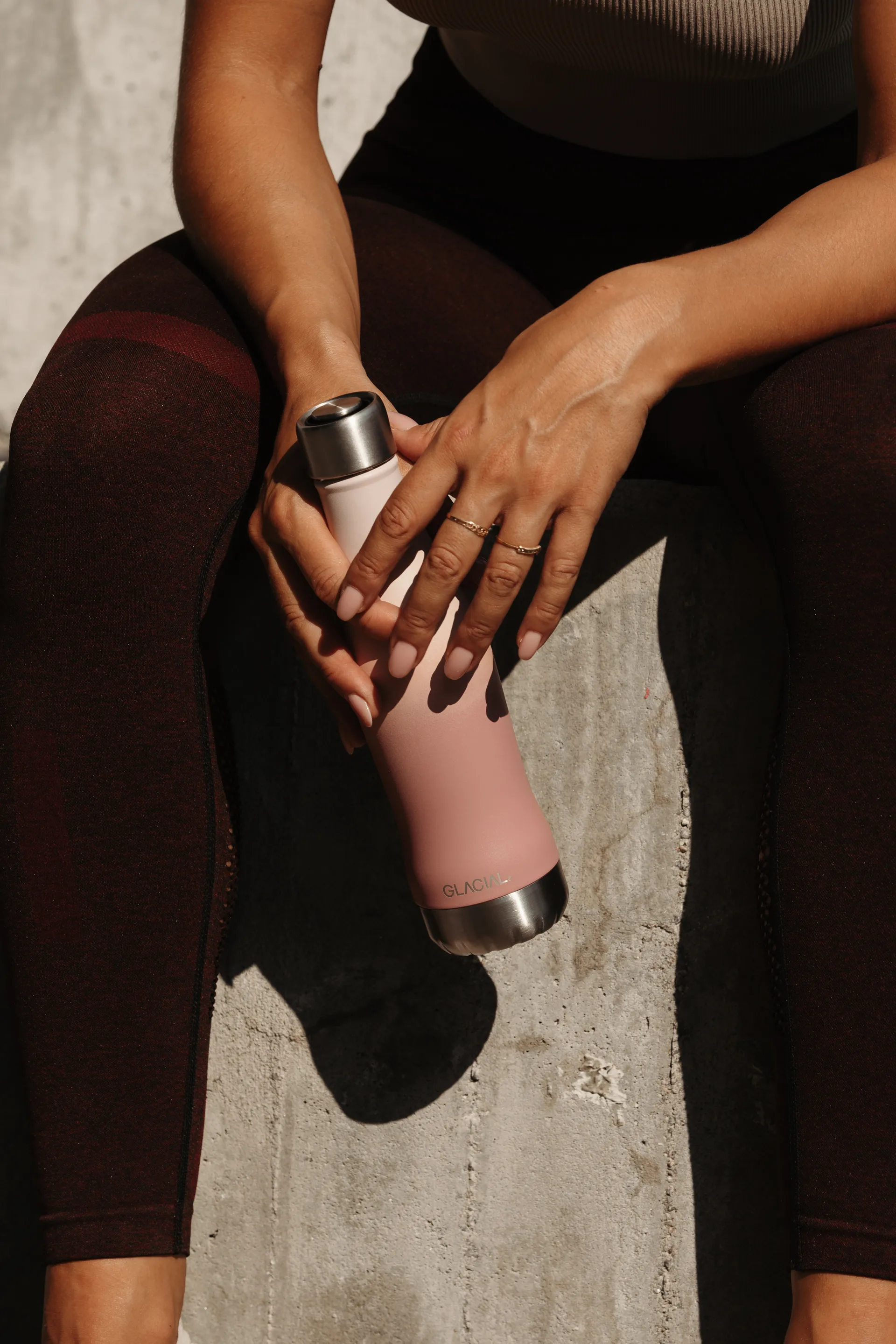 글레이셜 워터 보틀 액티브 400 ml, Pink fade Glacial | 글래이셔