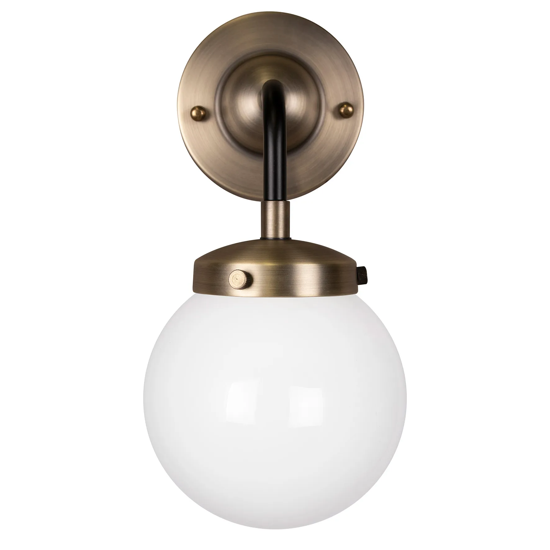 앨리 1 벽 조명 IP44, Antique brass-white Globen Lighting | 글로벤라이팅