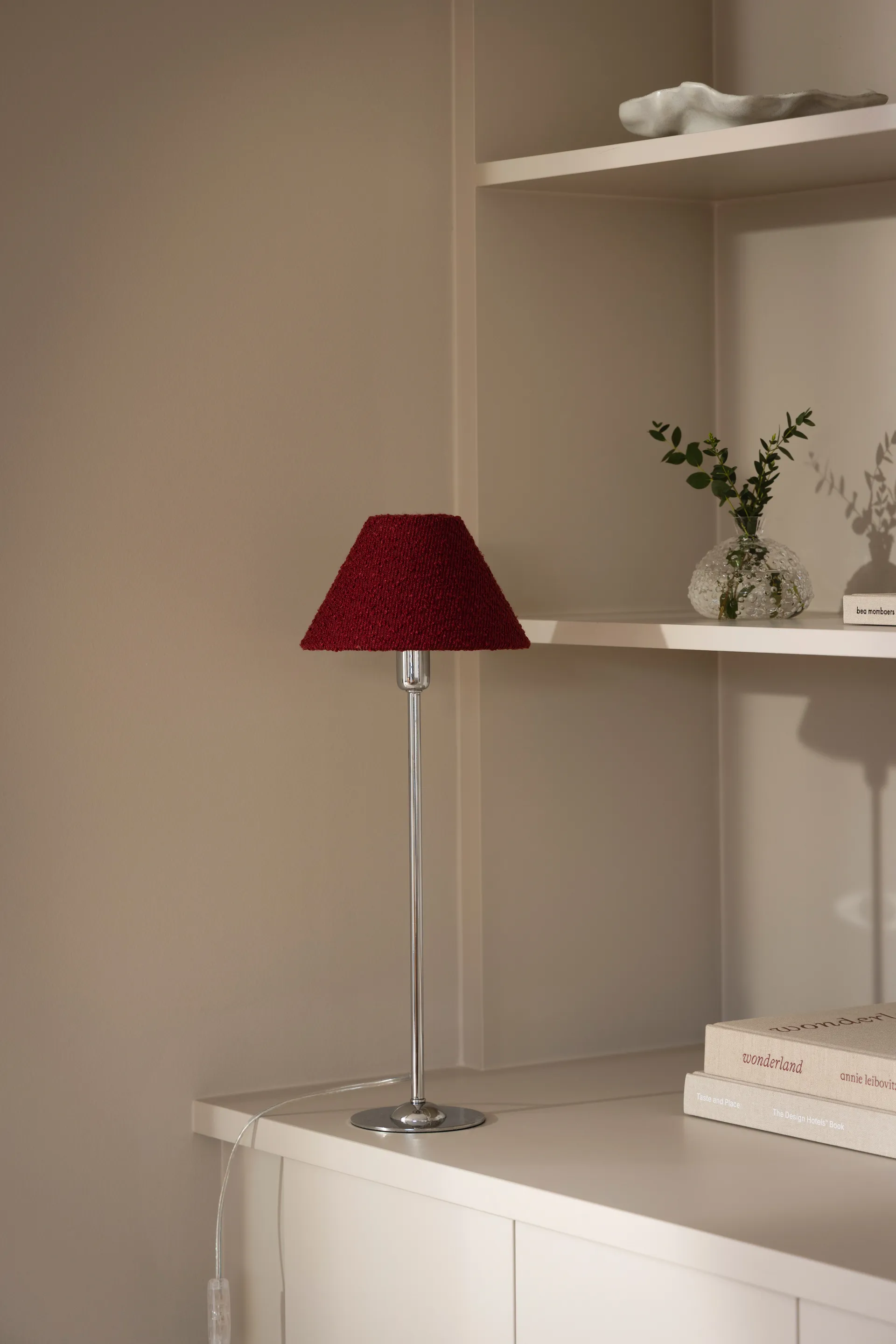 아이리스 20 램프쉐이드, Bouclé burgundy Globen Lighting | 글로벤라이팅