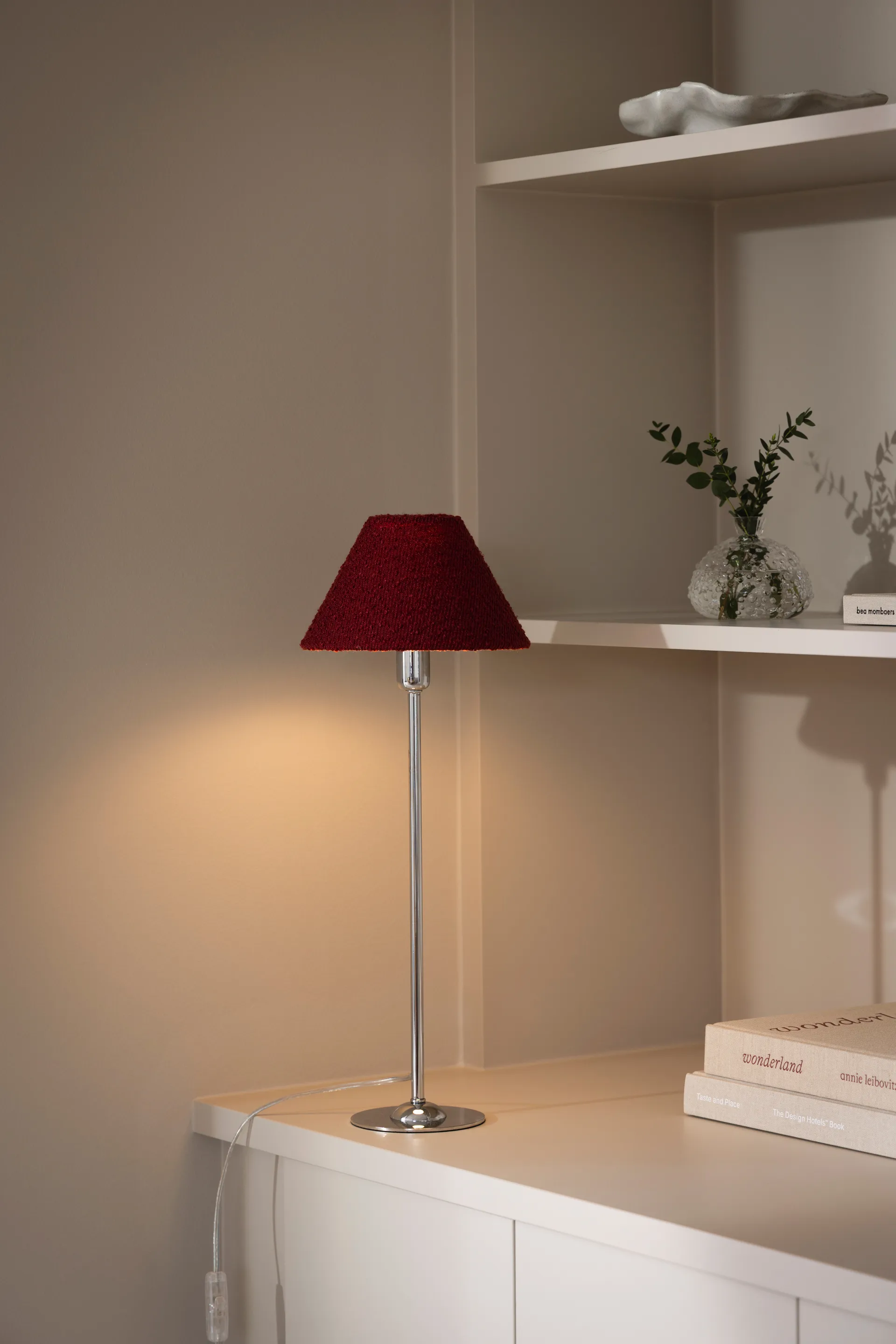 아이리스 20 램프쉐이드, Bouclé burgundy Globen Lighting | 글로벤라이팅