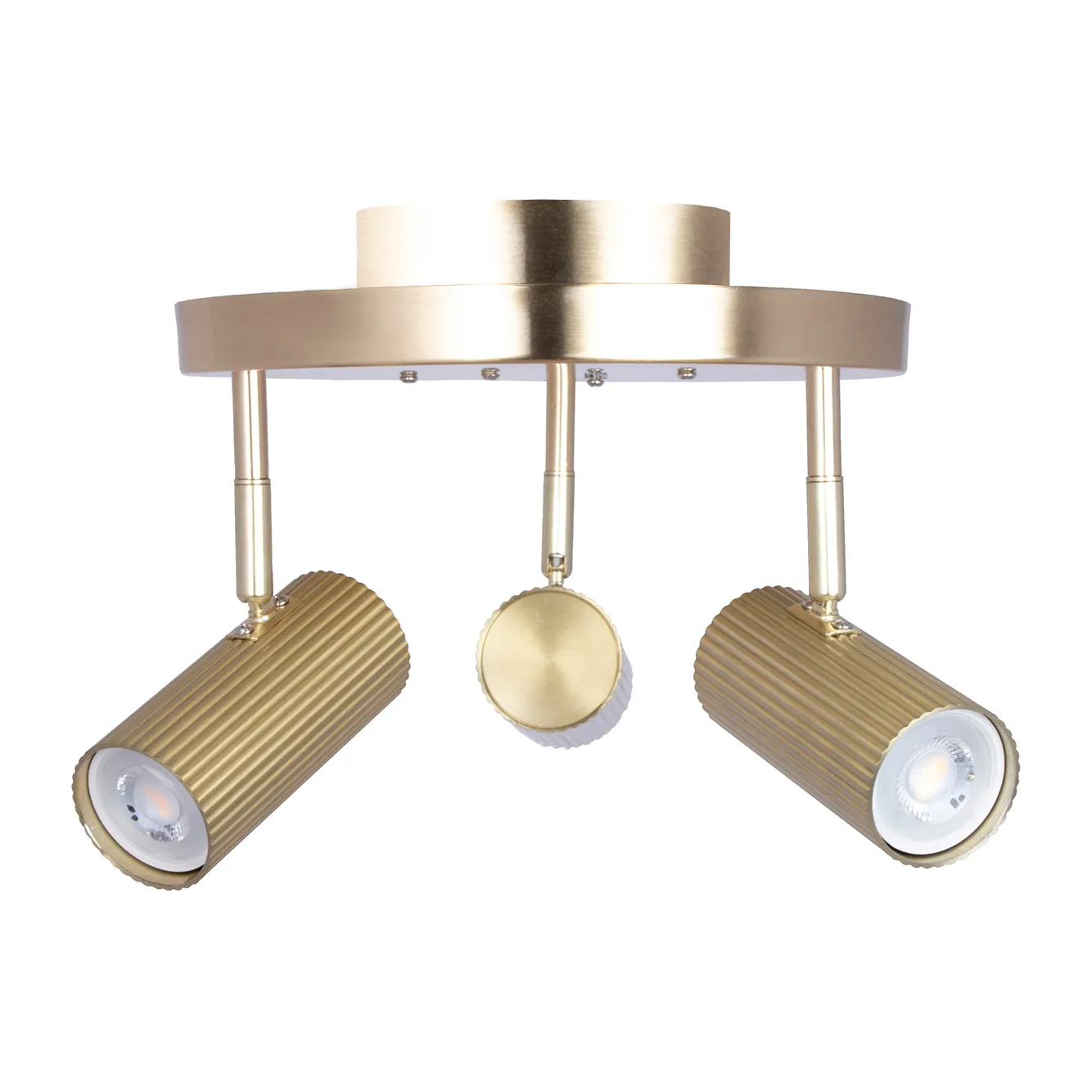 허블 3 천장 조명, Brushed brass Globen Lighting | 글로벤라이팅