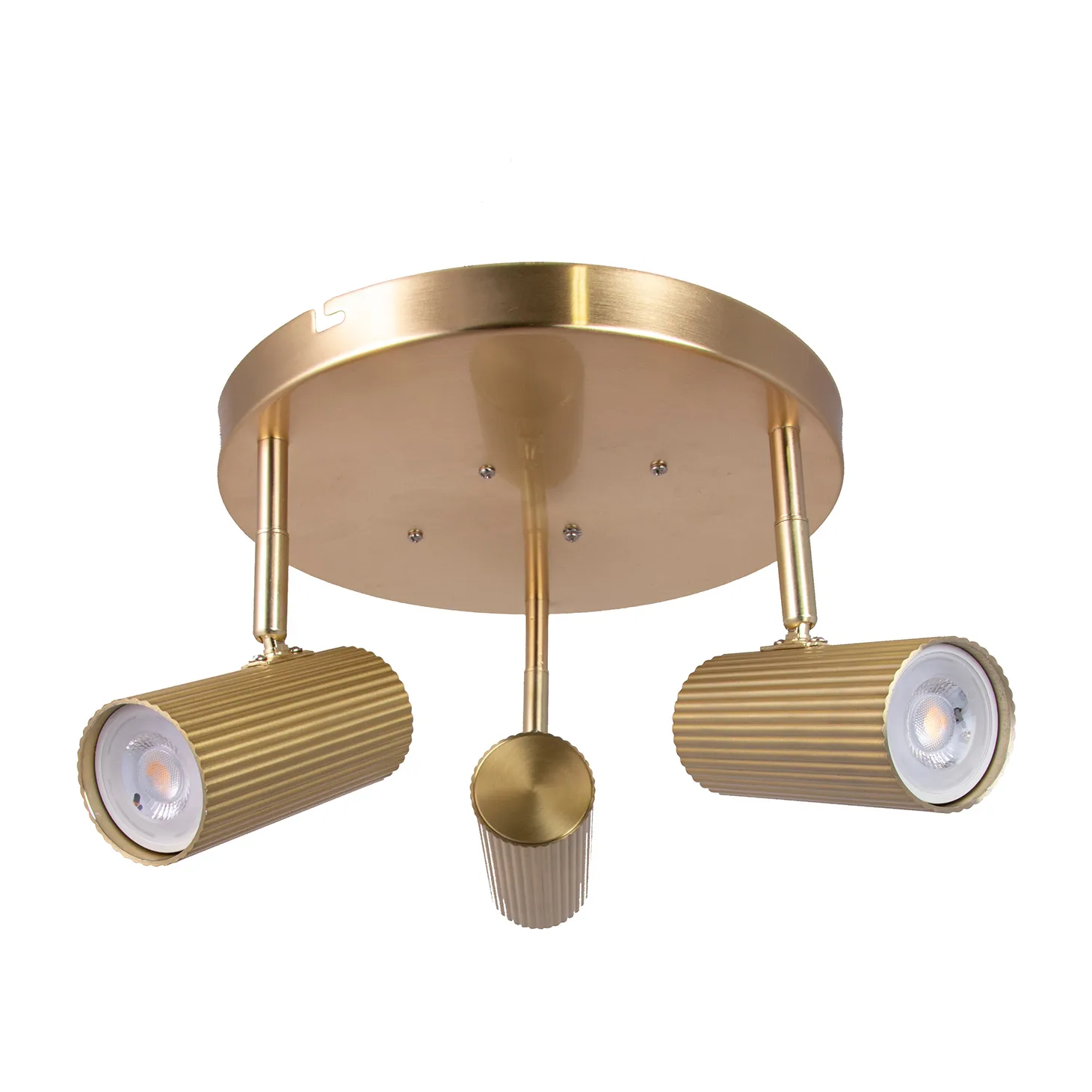 허블 3 천장 조명, Brushed brass Globen Lighting | 글로벤라이팅