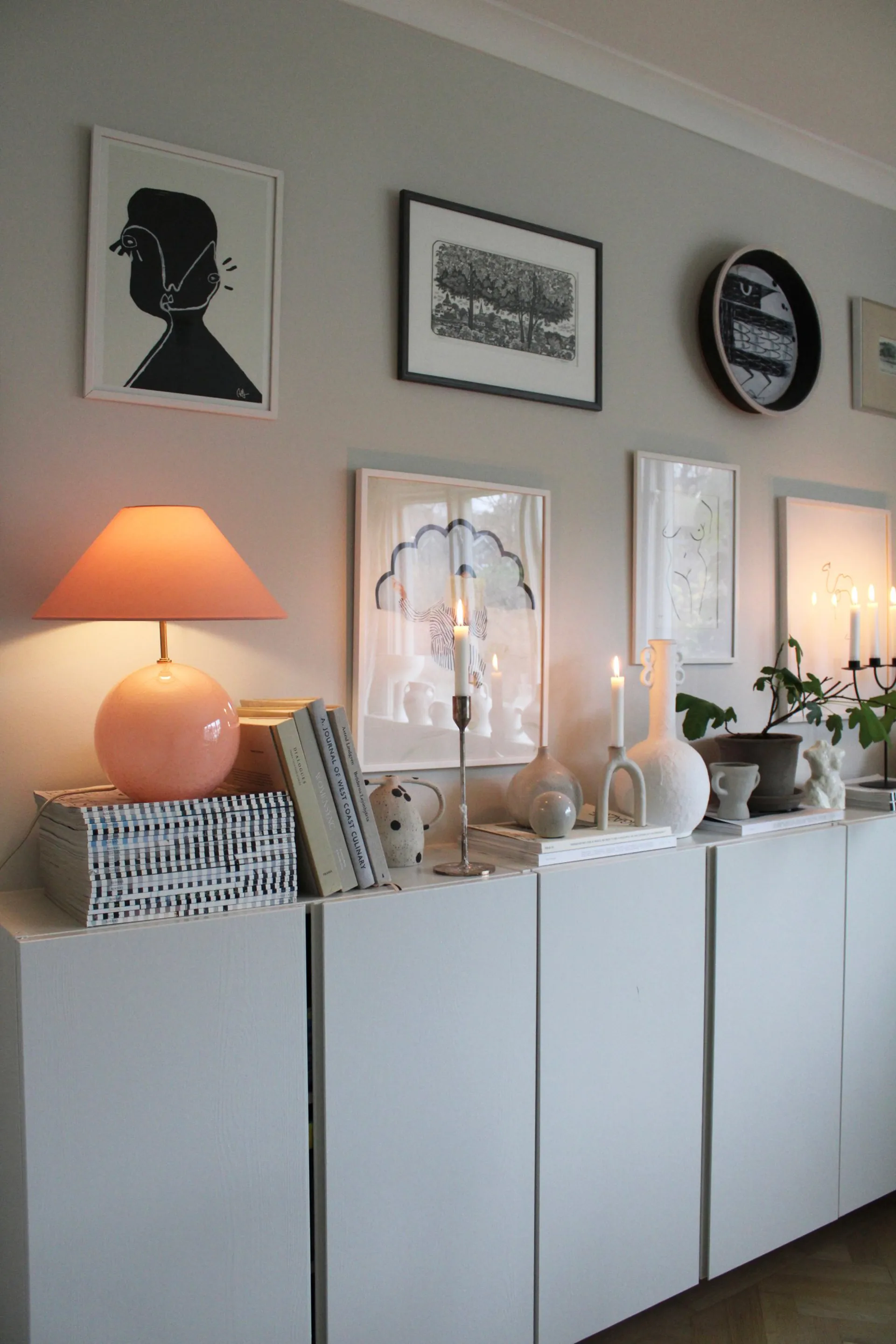 아이리스 35 테이블 조명 39 cm, Blush Globen Lighting | 글로벤라이팅