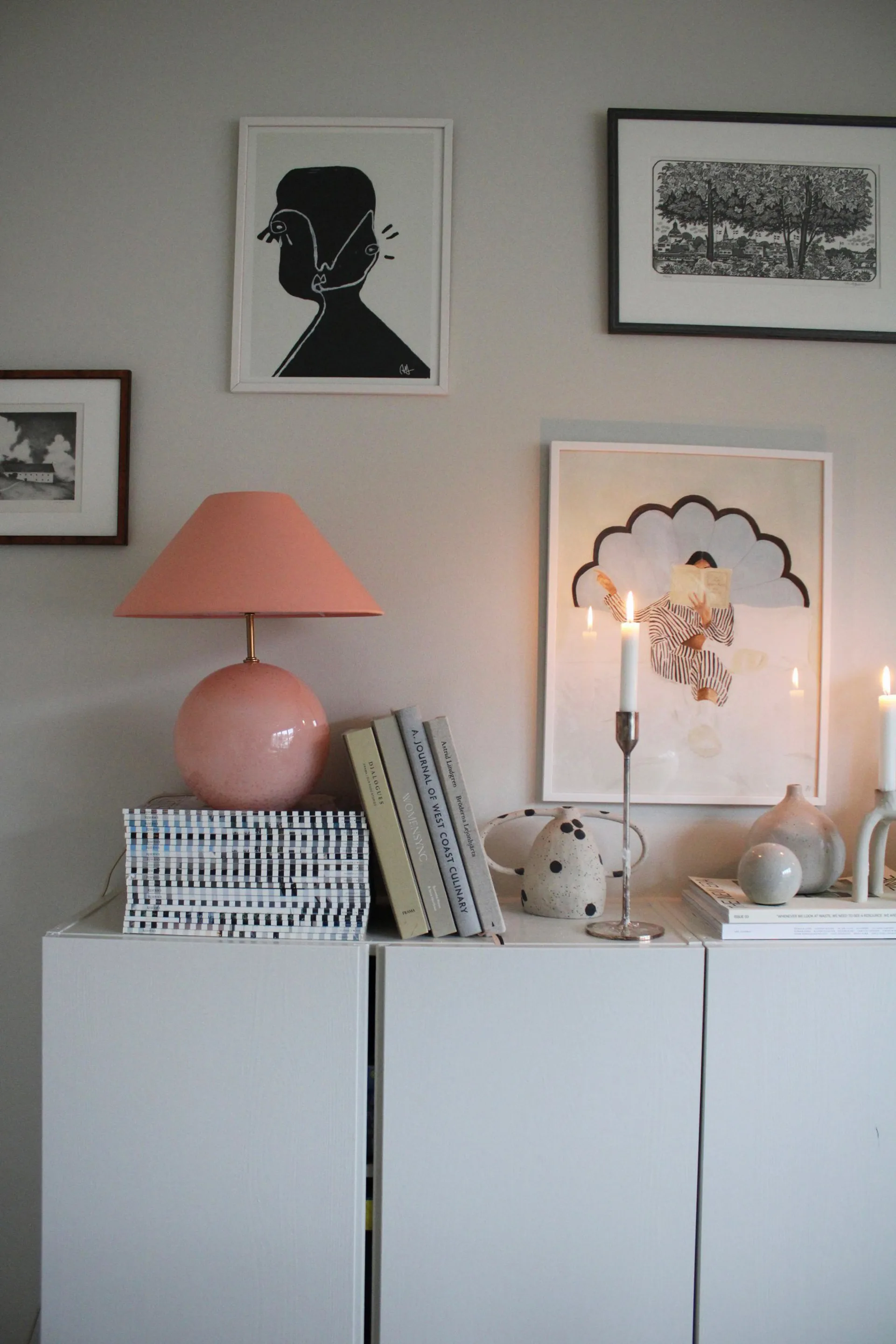 아이리스 35 테이블 조명 39 cm, Blush Globen Lighting | 글로벤라이팅