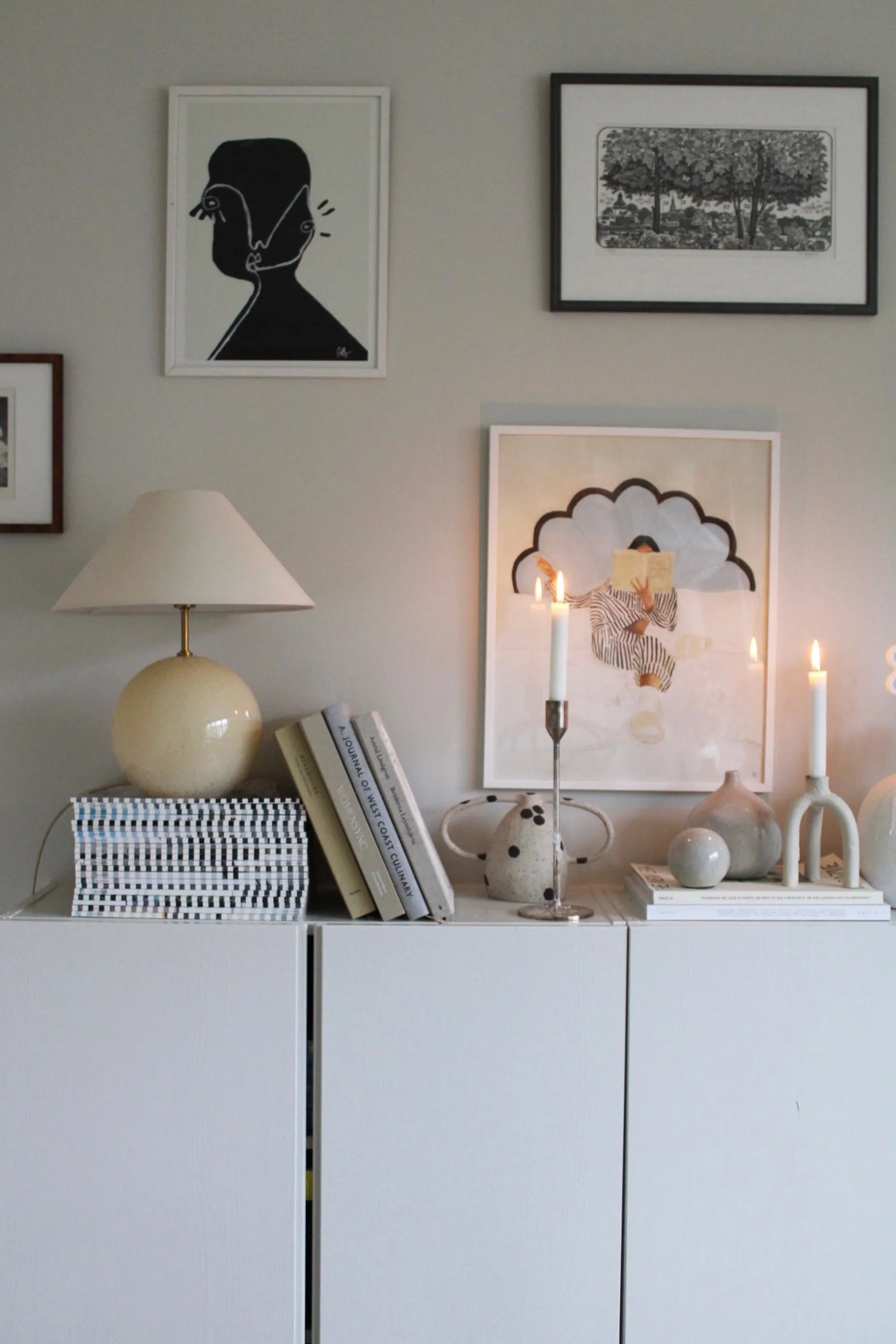 아이리스 35 테이블 조명 39 cm, Creme Globen Lighting | 글로벤라이팅