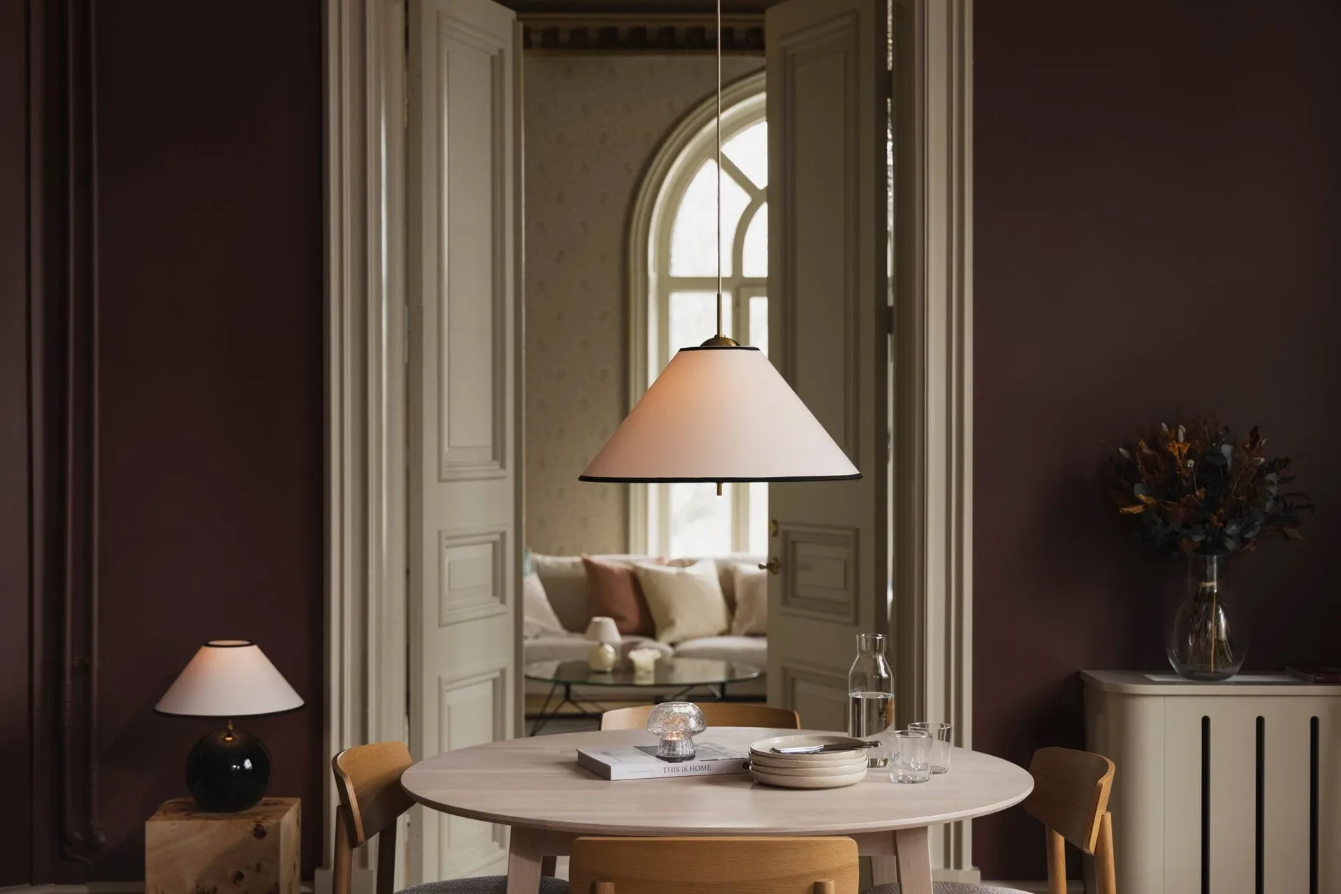 아이리스 펜던트 조명 50, Cream-black (white-gold-coloured) Globen Lighting | 글로벤라이팅