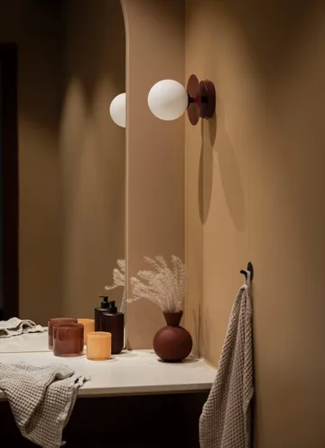 Art Deco 벽 조명, 플라퐁드 - Red-White - Globen Lighting | 글로벤라이팅