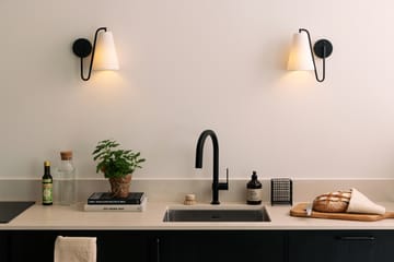 루 벽 조명 - Bouclé white-black - Globen Lighting | 글로벤라이팅