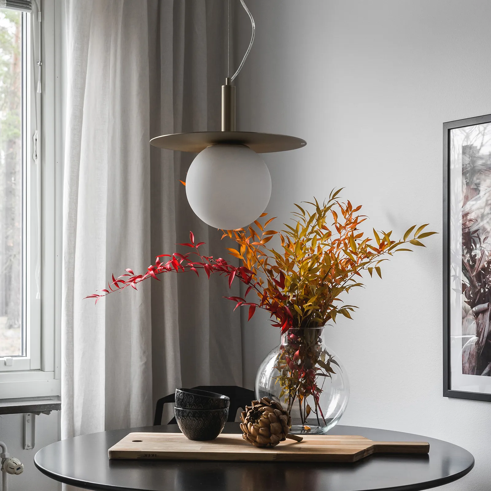 아트데코 펜던트 조명, brass-opal glass Globen Lighting | 글로벤라이팅