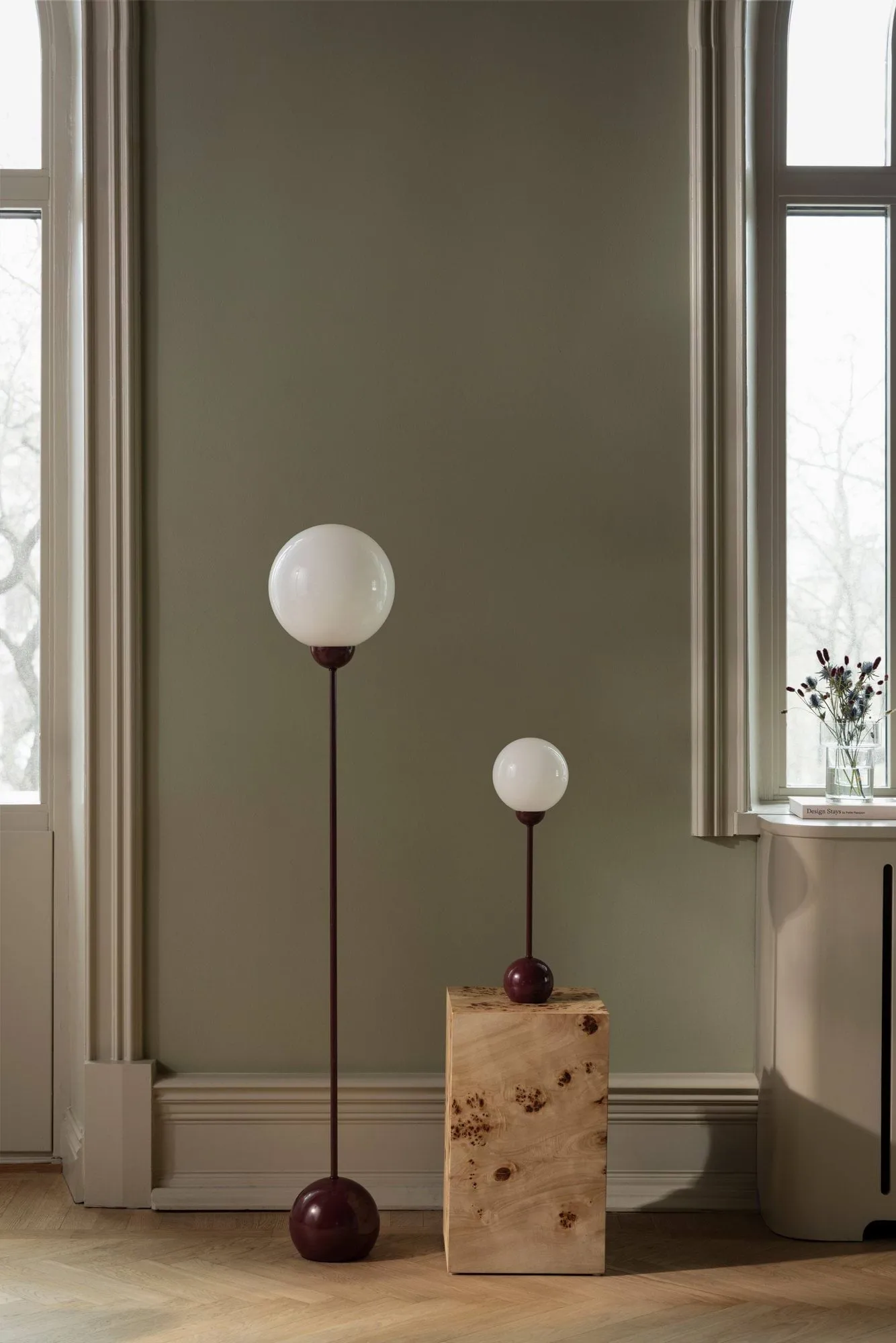 리플리 플로어 조명, Burgundy Globen Lighting | 글로벤라이팅