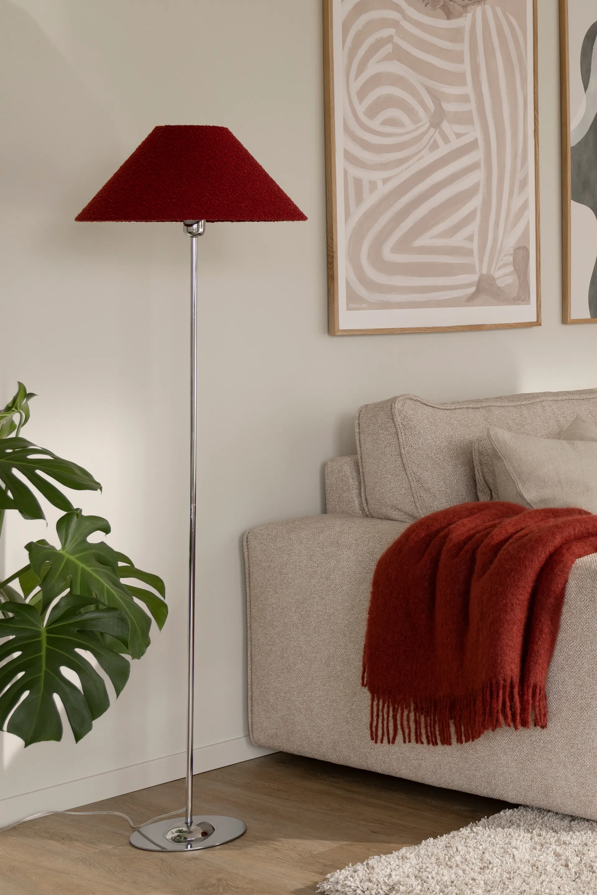 아이리스 플로어 조명 베이스, Chrome Globen Lighting | 글로벤라이팅