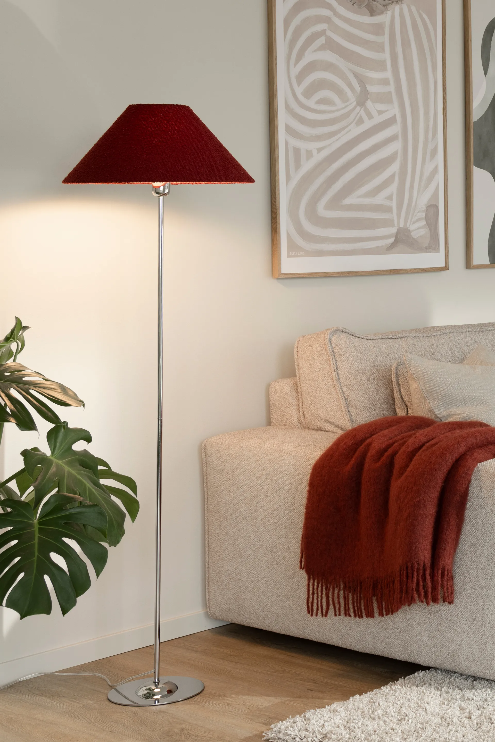 아이리스 플로어 조명 베이스, Chrome Globen Lighting | 글로벤라이팅