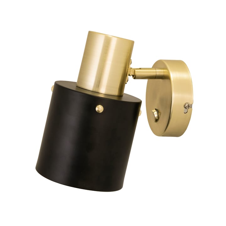 Clark 1 벽 조명 브러쉬ed brass - Black - Globen Lighting | 글로벤라이팅