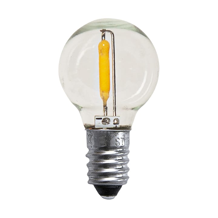 전구 E10 LED 글로브 0.5W 3개 세트, Clear Globen Lighting | 글로벤라이팅
