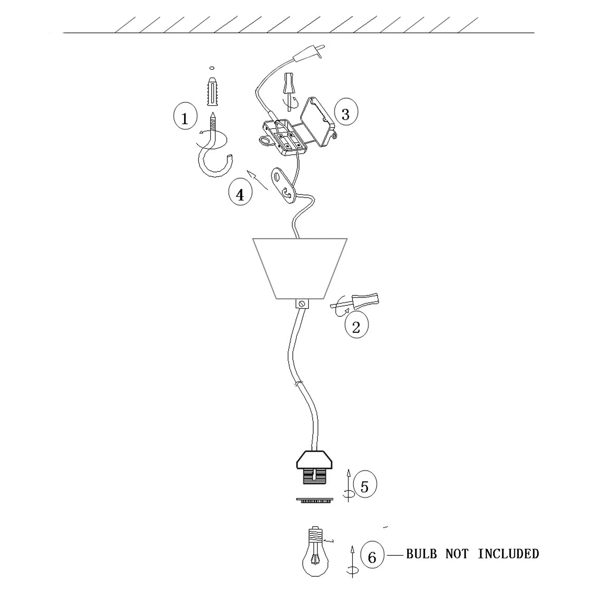 조명 서스펜션 인도어 IP20, black-transprarent Globen Lighting | 글로벤라이팅