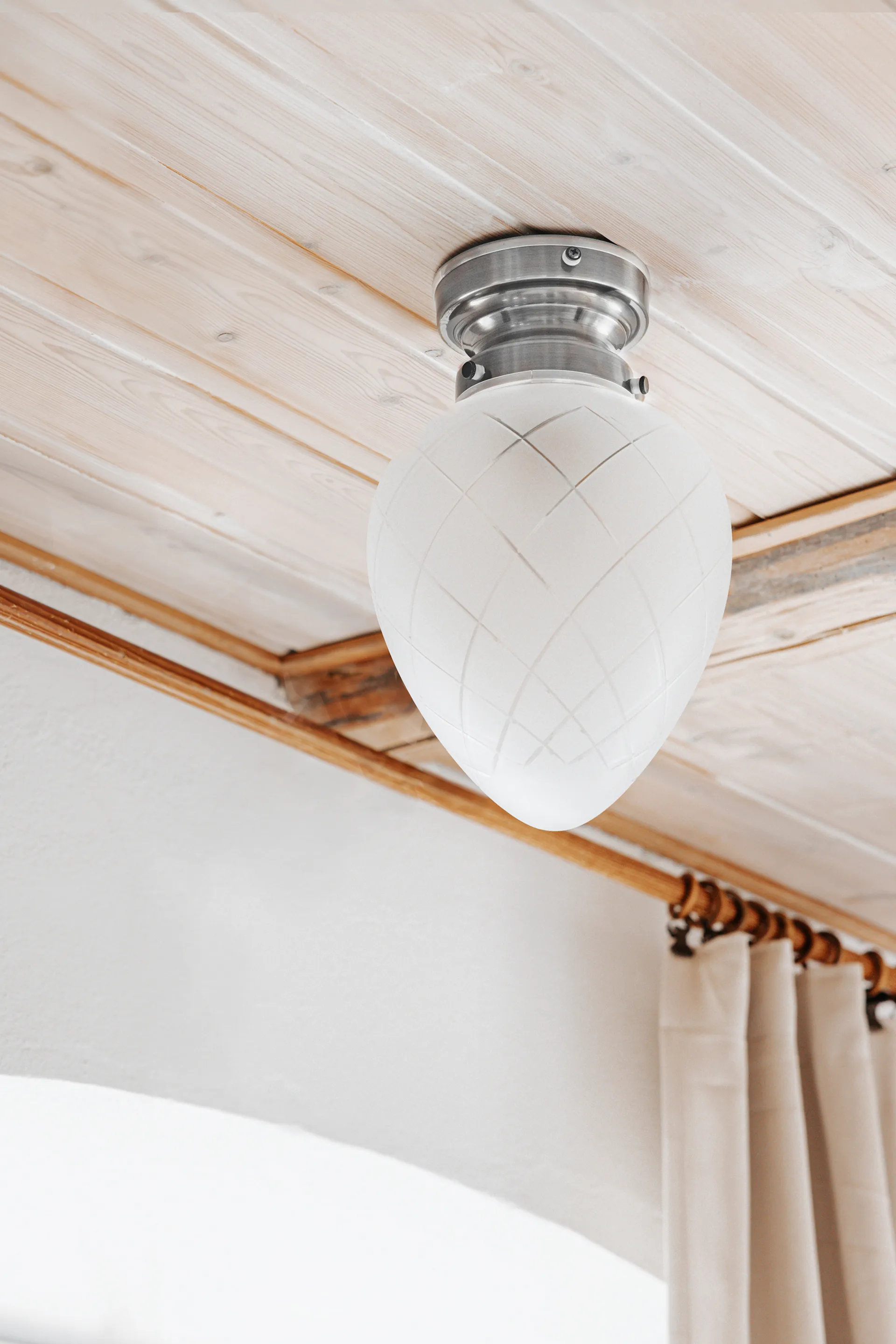 주니 IP44 천장 조명, Antique steel-clear Globen Lighting | 글로벤라이팅