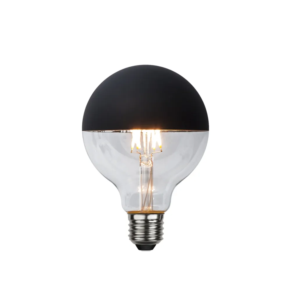 글롭 LED 전구, Clear, black top, e27, 2,8w e27, 4w Globen Lighting | 글로벤라이팅
