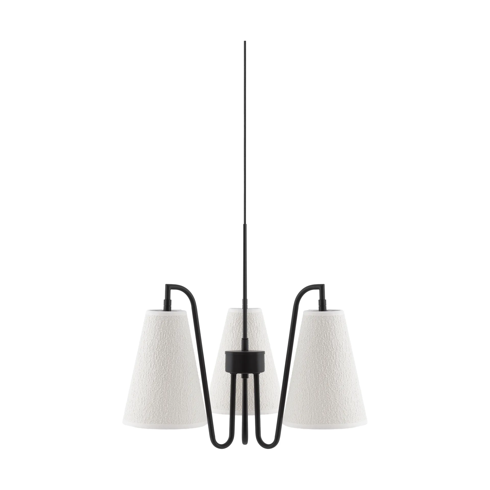 Lou 펜던트 조명, 3, White bouclé-black, 46x46 cm Globen Lighting | 글로벤라이팅