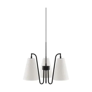 Lou 펜던트 조명 - 3, White bouclé-black, 46x46 cm - Globen Lighting | 글로벤라이팅