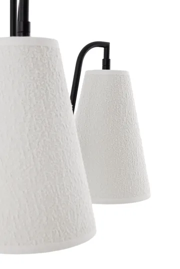Lou 펜던트 조명 - 3, White bouclé-black, 46x46 cm - Globen Lighting | 글로벤라이팅