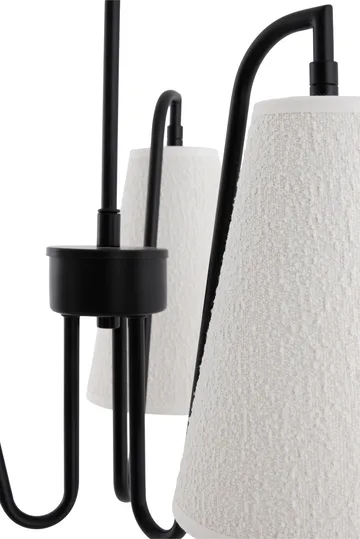 Lou 펜던트 조명 - 3, White bouclé-black, 46x46 cm - Globen Lighting | 글로벤라이팅