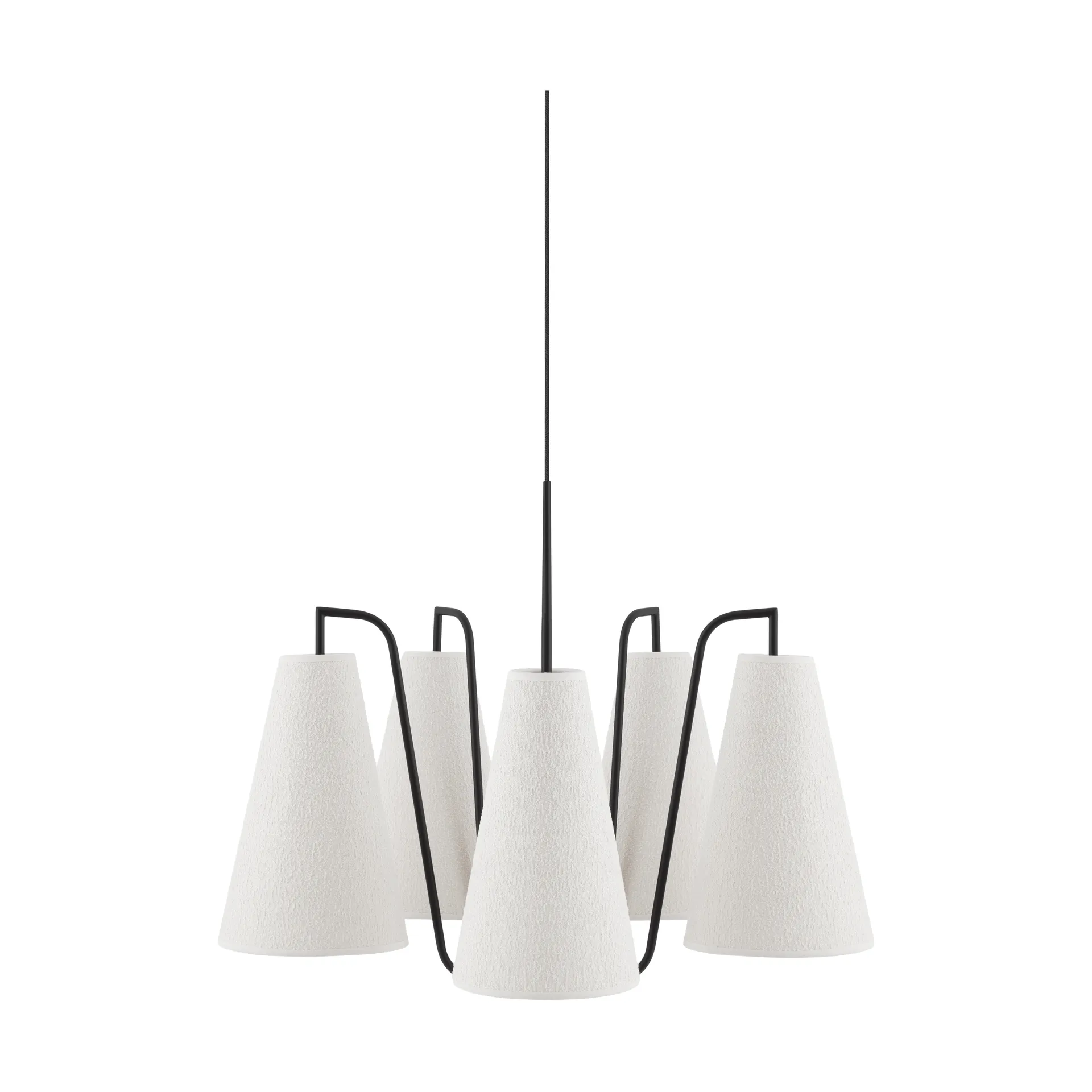 Lou 펜던트 조명, 5, White bouclé-black, 67x67 cm Globen Lighting | 글로벤라이팅