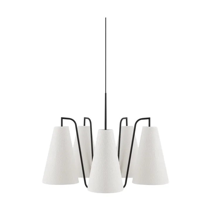 Lou 펜던트 조명 - 5, White bouclé-black, 67x67 cm - Globen Lighting | 글로벤라이팅