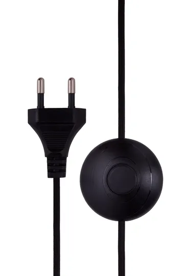 플로리안 플로어 조명 - White bouclé/black, Ø30x80 cm - Globen Lighting | 글로벤라이팅