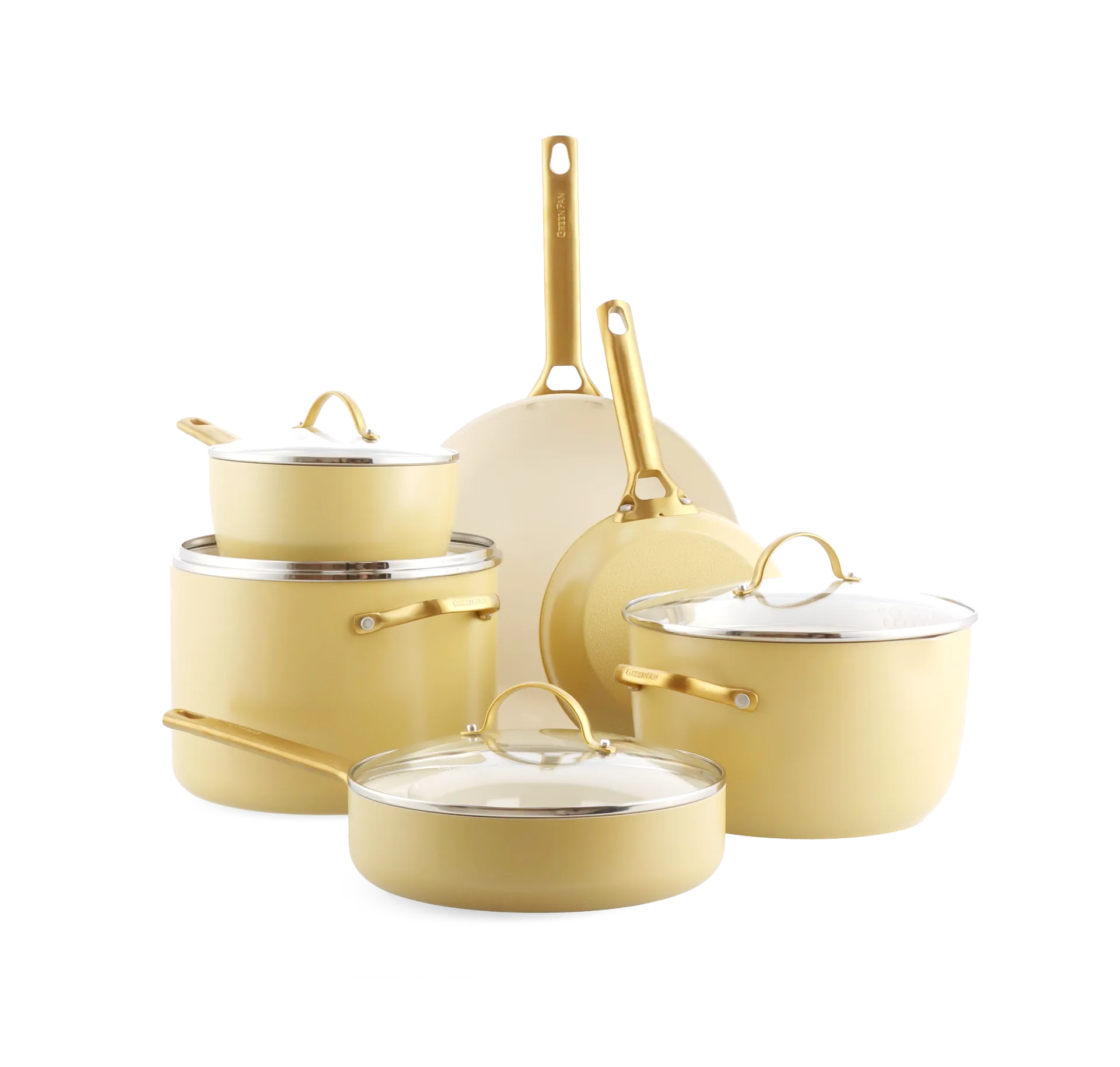 Padova 캐서롤 & 프라이팬 세트 10 parts, Sunshine yellow GreenPan | 그린팬