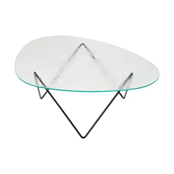 페드레라 커피테이블 - Black semi-matte–structured glass transparent - GUBI | 구비