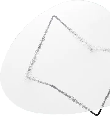 페드레라 커피테이블 - Black semi-matte–structured glass transparent - GUBI | 구비